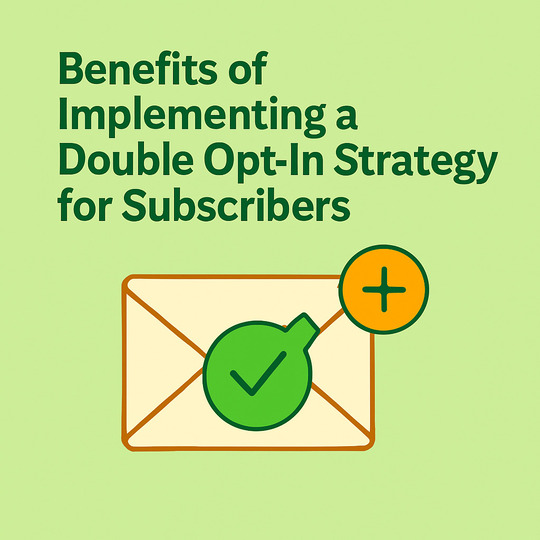 Benefits of Implementing a Double Opt-In Strategy for Subscribers